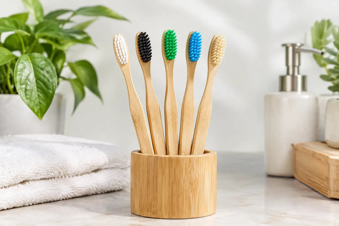 Bamboo Toothbrush Pack of 5 for Everyday Smiles